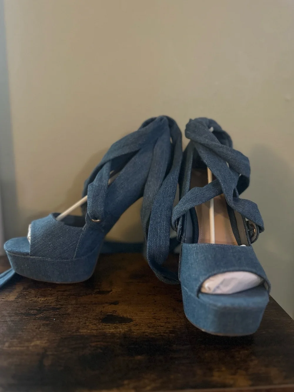 Denim Fashion Nova Plot Twist Heel